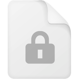 File Lock Grey icon